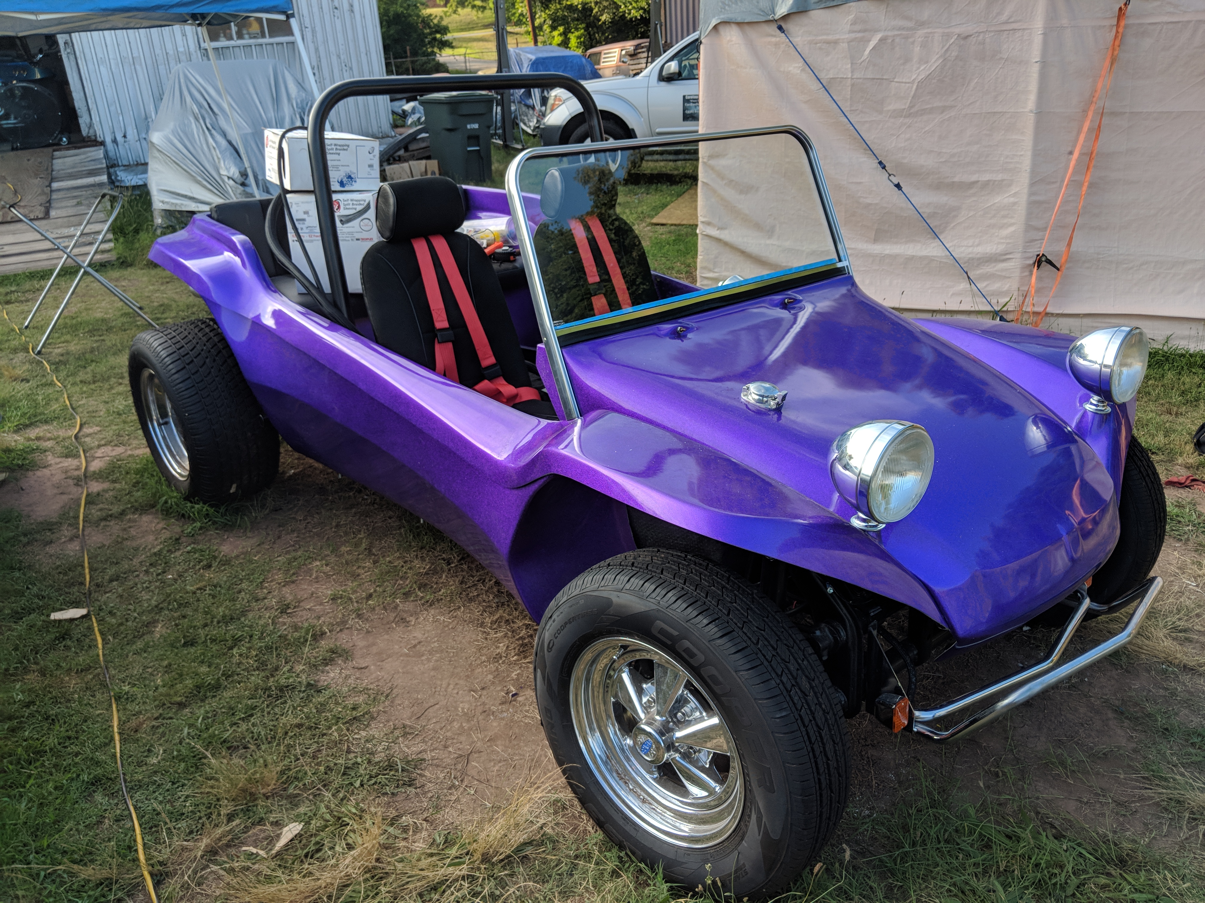 Buggy clearance gas tank